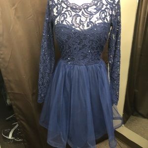 Formal Dress by My Michelle Navy size 7